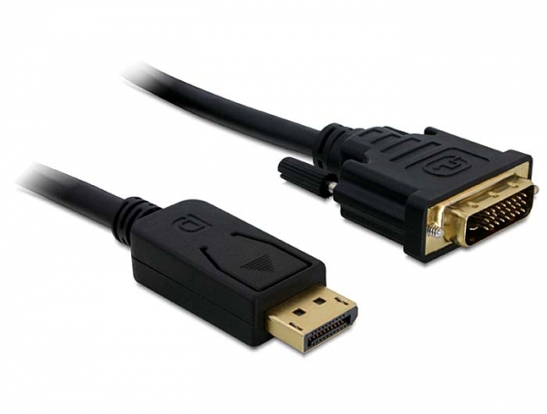 Kabel Displayport an DVI 24+1 St/St 1m, Delock® [82590]