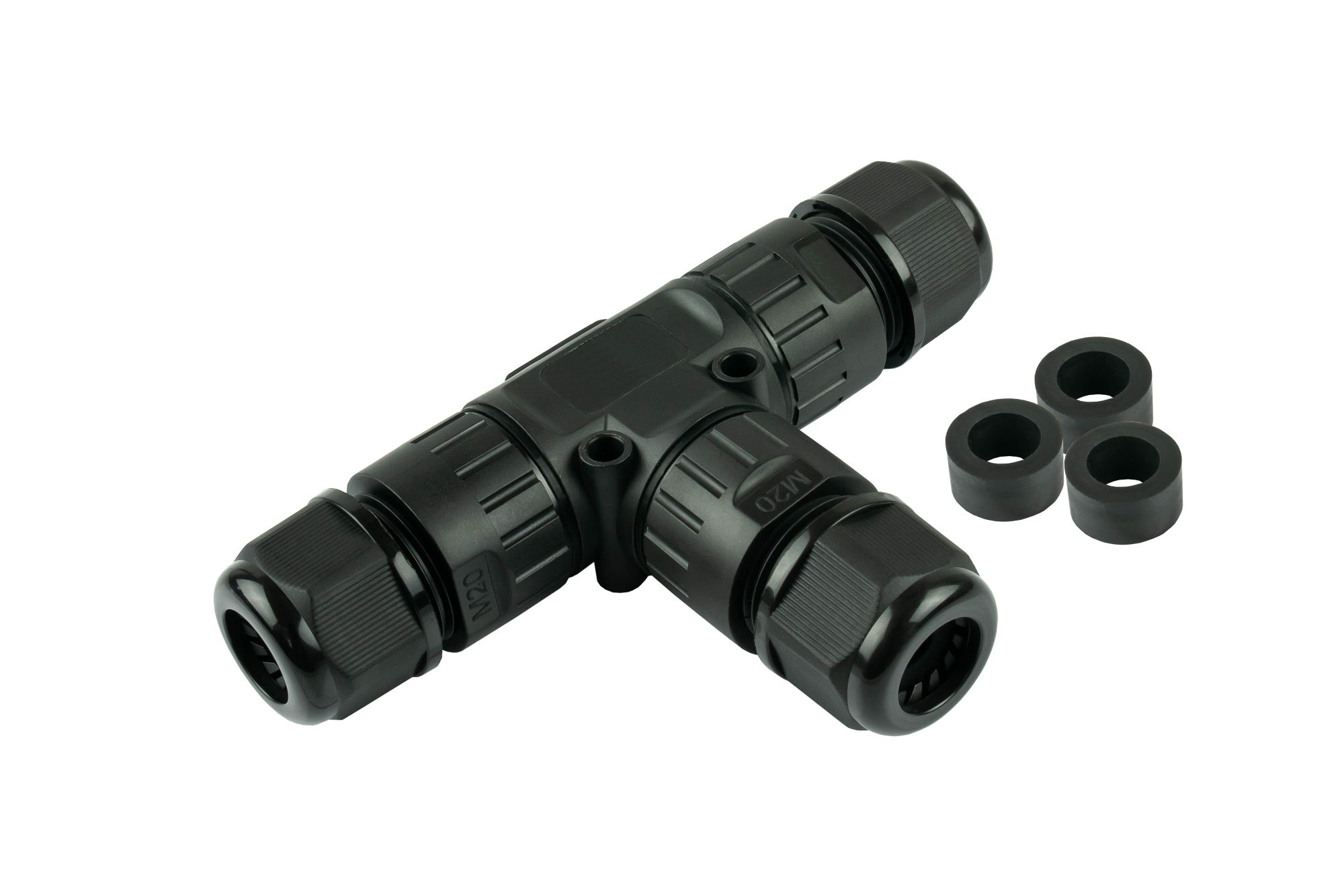 kabelmeister® Werkzeugloser IP68 T-Kabelverbinder / T-Adapter, 3-polig