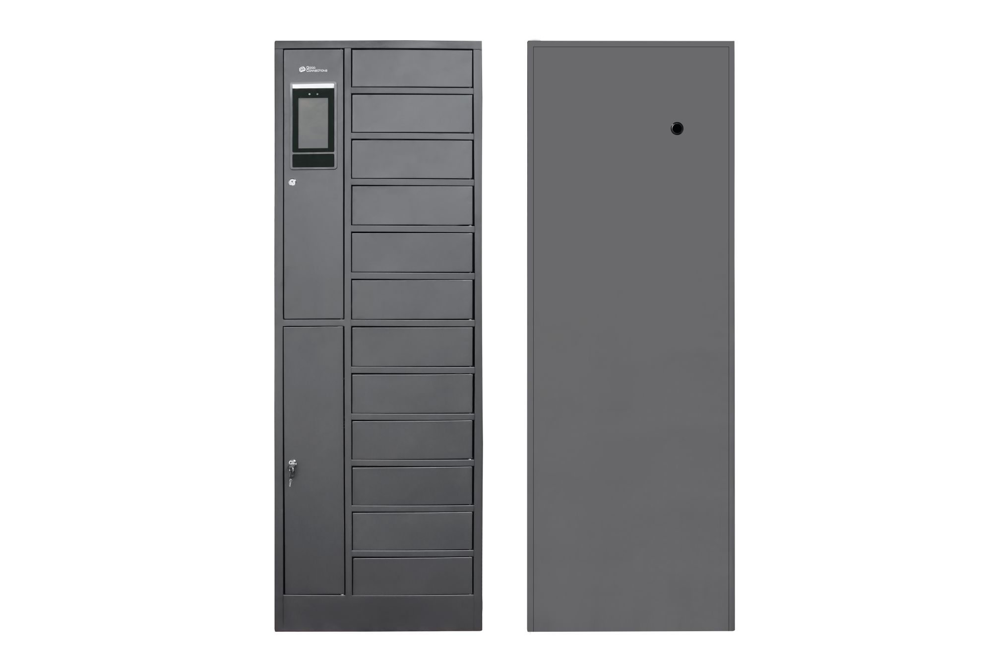 Ladespind / Ladeschrank mit 12x Schließfächern, 65W USB-C™ + 15W USB-A Ports