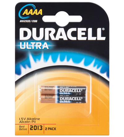 Duracell® Batterie Alkali LR 61 (AAAA); 2er Pack in Blister