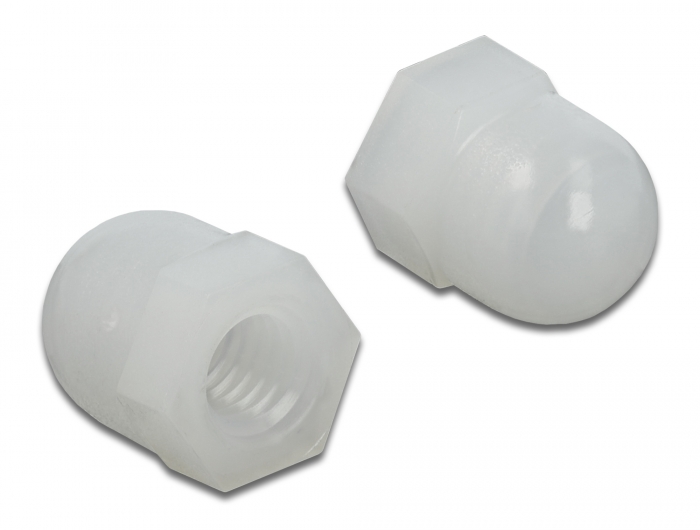 Schutzkappe Sechskant mit Innengewinde für Schraube M6 natur 10 Stück, Delock® [60236]