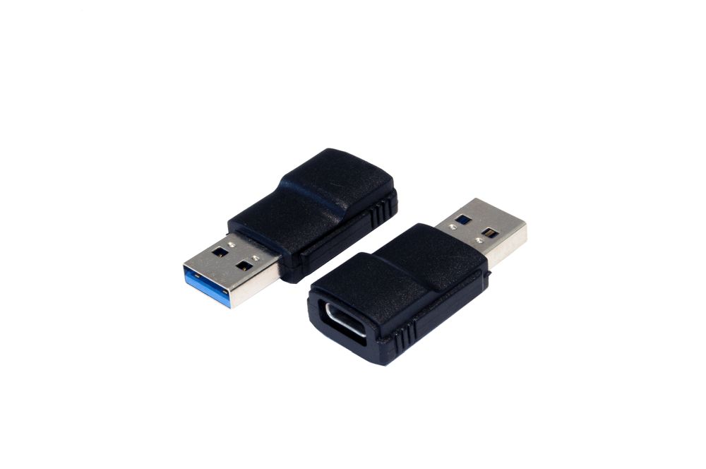 Adapter USB 3.1 Typ C Buchse auf USB 3.0 Stecker A, schwarz, Exsys® [EX-47991]