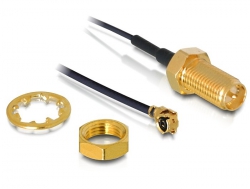 Antennenanschluss, HF RP-SMA zum Einbau, 0,2m, Delock® [88420]