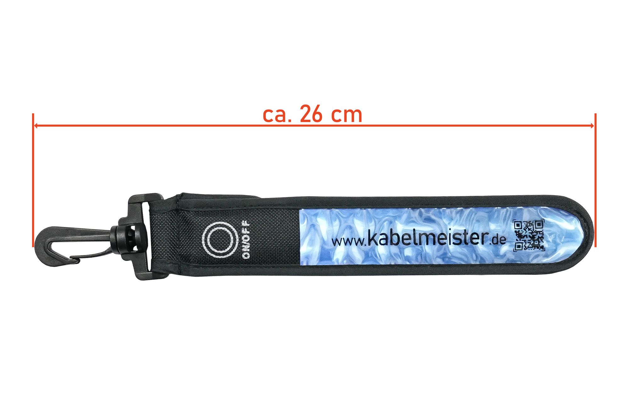 kabelmeister® LED Leuchtband mit Befestigungshaken, blau - 3er-Set