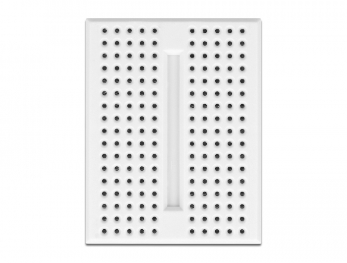 Experimentier-Mini Steckbrett 170 Kontakte weiß, Delock® [18316]