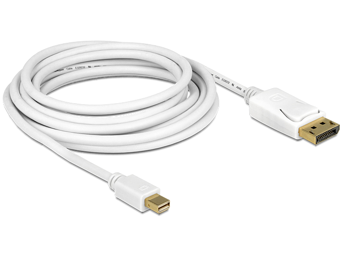 Kabel Mini Displayport 1.2 Stecker an Displayport Stecker 4K 1,0m, Delock® [83481]