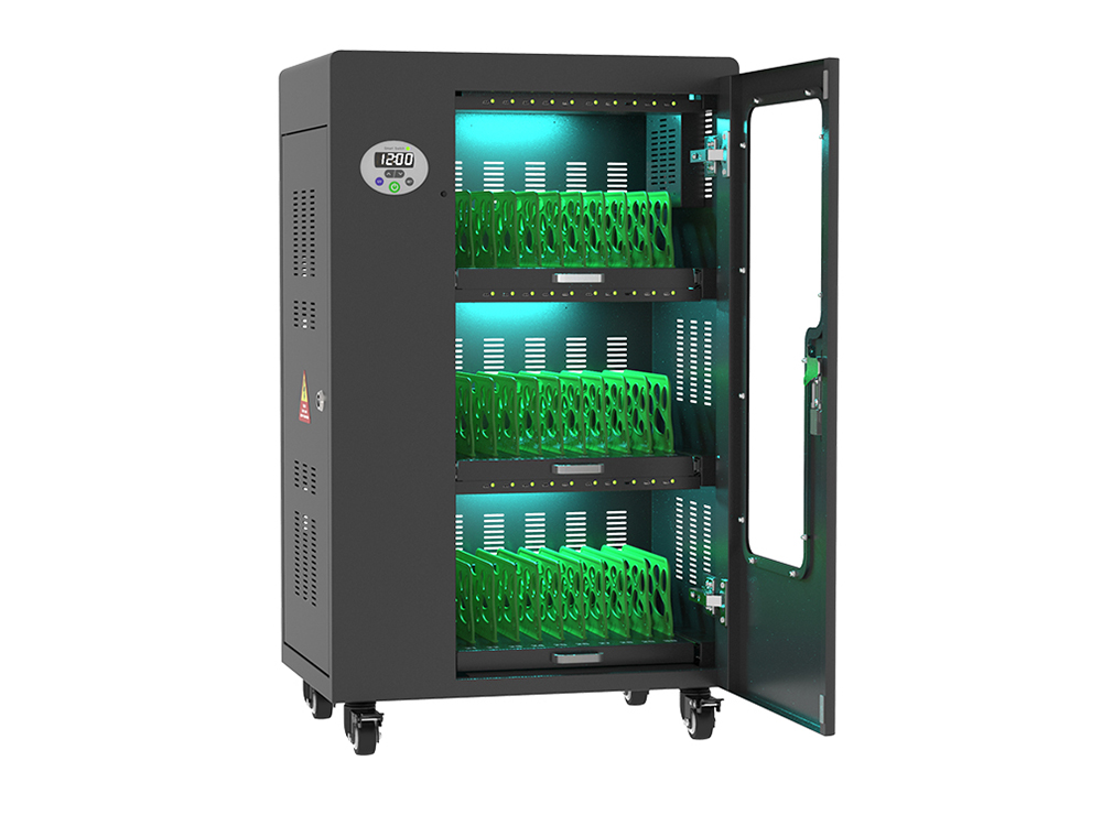 Good Connections® ANTARES PRO T30C Ladewagen bis 11", USB-C™, 30W Port, PD3.0, UVC-Desinfektion, schwarz