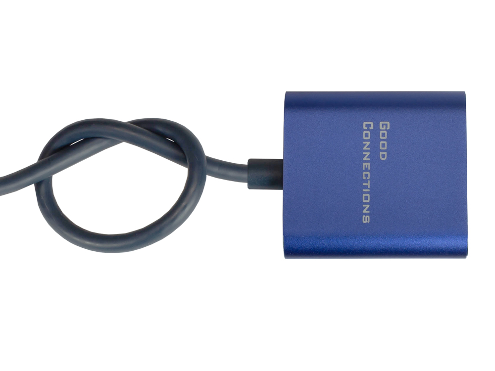 Adapter Mini DisplayPort 1.4 Stecker an HDMI 2.0 Buchse, 4K UHD @60Hz, Aluminium-Gehäuse, ca. 20cm, Good Connections®