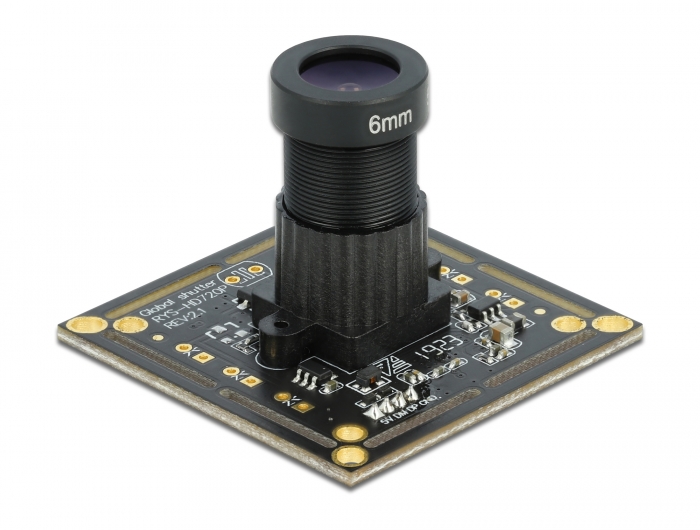 USB 2.0 Kameramodul mit Global Shutter schwarz / weiß 0,92 Megapixel 36° Fixfokus , Delock® [96397]