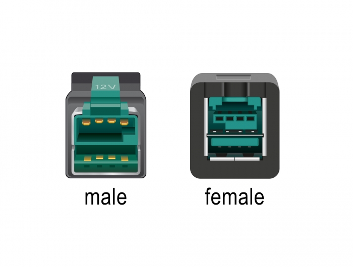 PoweredUSB Verlängerungskabel 12 V 5 m, Delock® [85984]