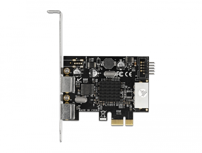 PCI Express x1 Karte zu 2 x PS/2 und USB Pfostenstecker - Low Profile Formfaktor, Delock® [90049]