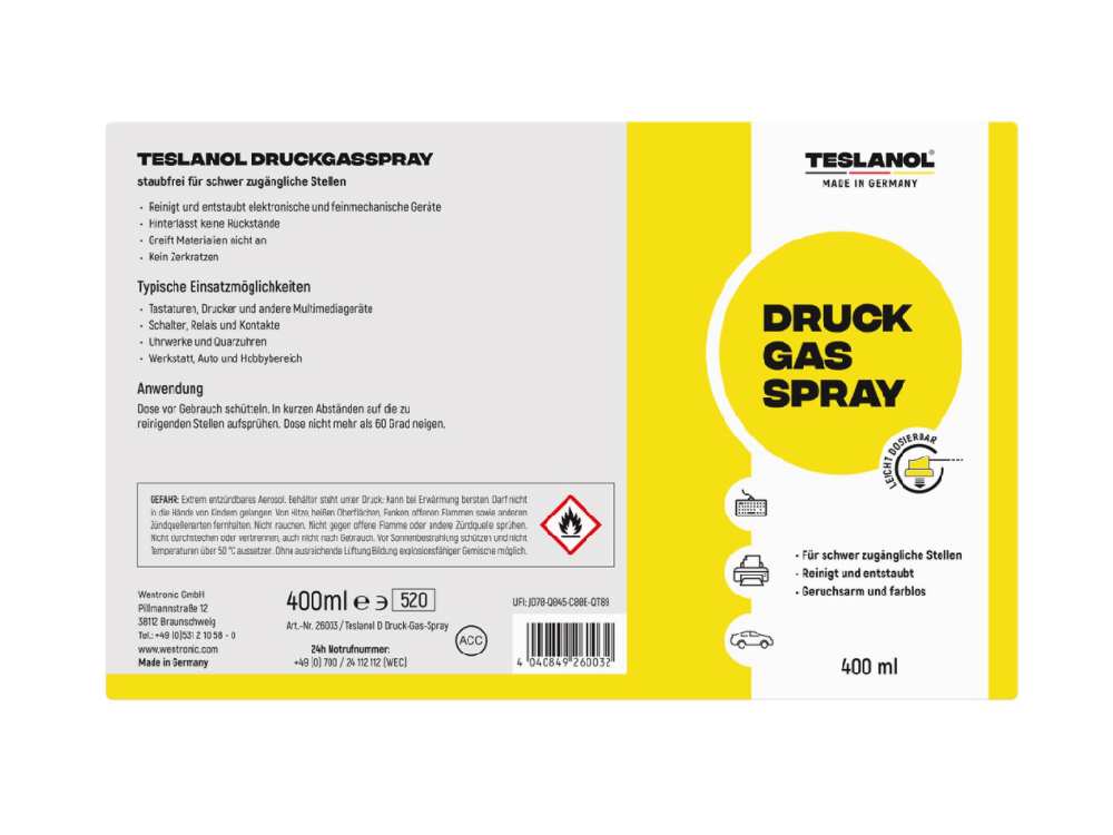 Teslanol® Druckgasspray 400 ml