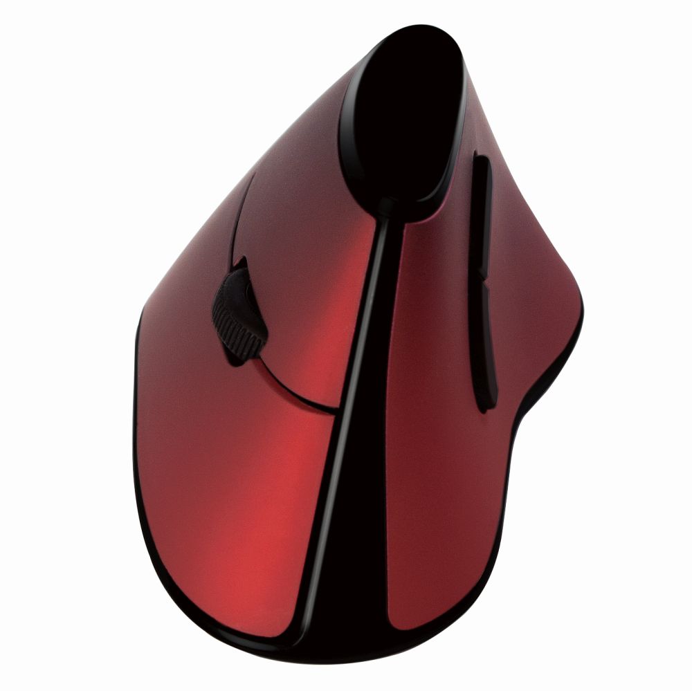 Ergonomic Vertical Mouse, Funk 2.4 GHz, rot, LogiLink® [ID0159]