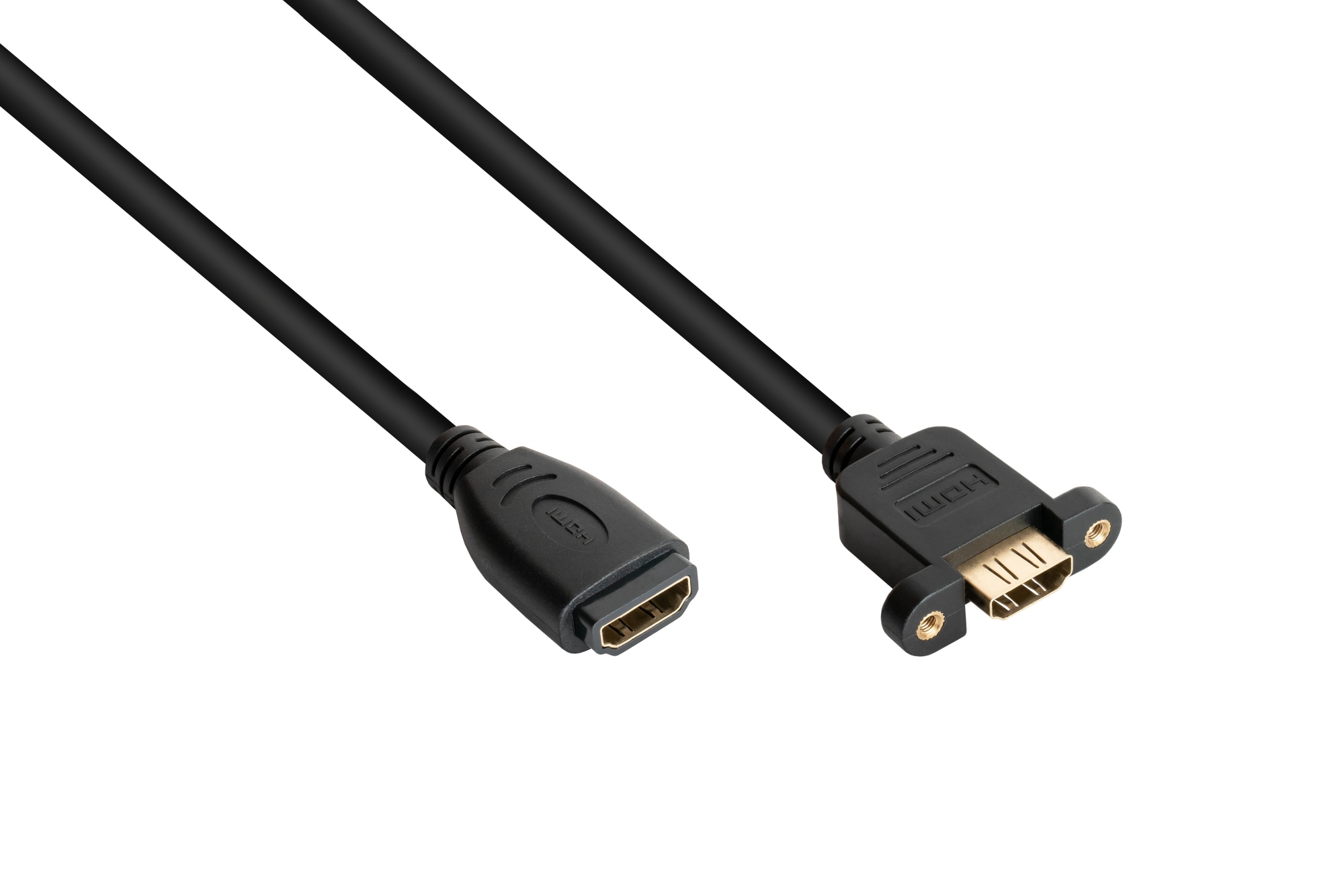 HDMI Einbaukabel HDMI A Buchse an HDMI A Einbaubuchse, 0,3m, Good Connections®