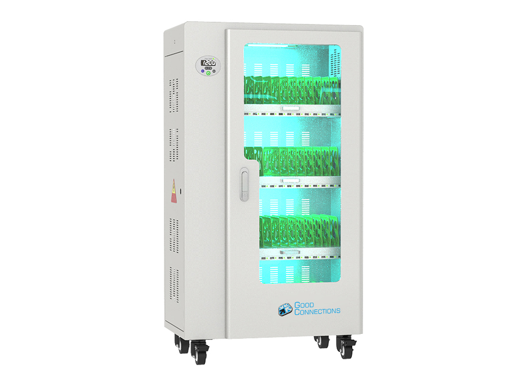 Good Connections® ANTARES PRO T50C Ladewagen bis 11", USB-C™, 30W Port, PD3.0, UVC-Desinfektion, grau