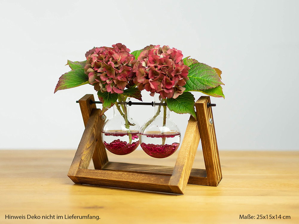 Deko-Blumenvase "Rundkolben", zweifach