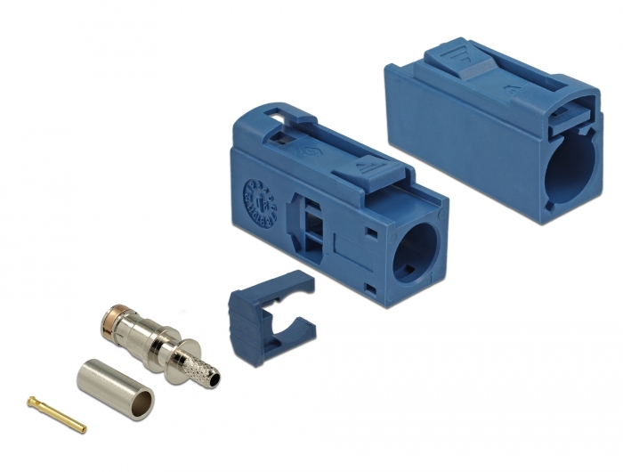 FAKRA C Buchse 25 mm (lang) zum Crimpen, Delock® [89687]