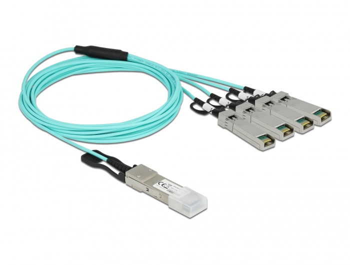 Aktives Optisches Kabel QSFP+ zu 4 x SFP+ 3 m, Delock® [84058]