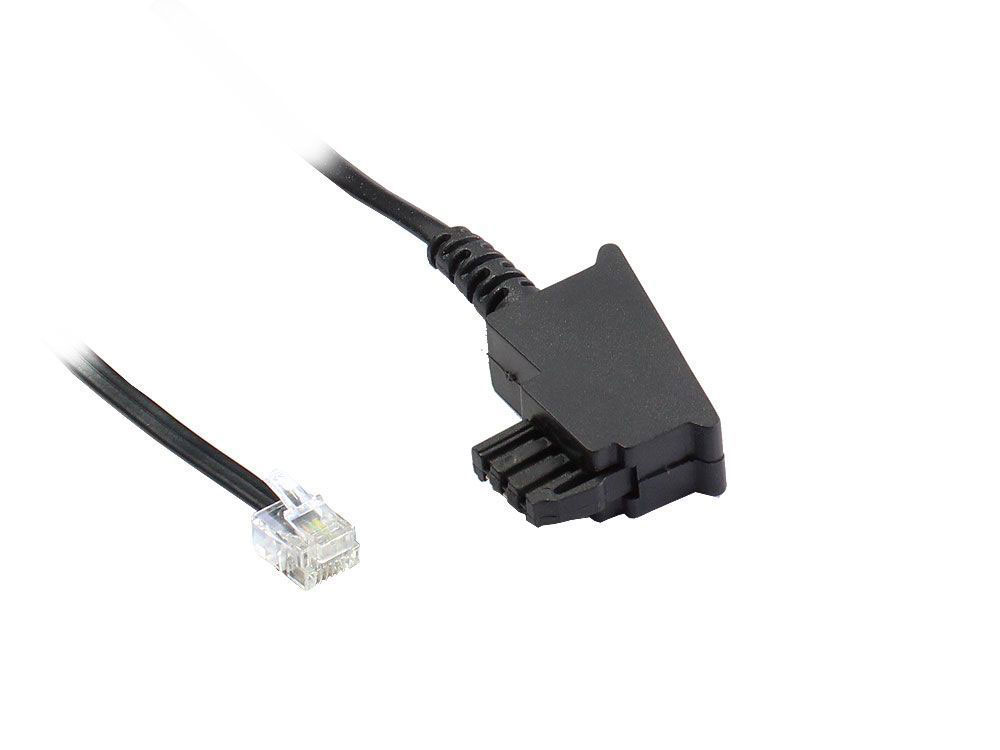 TAE-F Anschlusskabel für Import-Telefone, Länge: 15m, Good Connections®