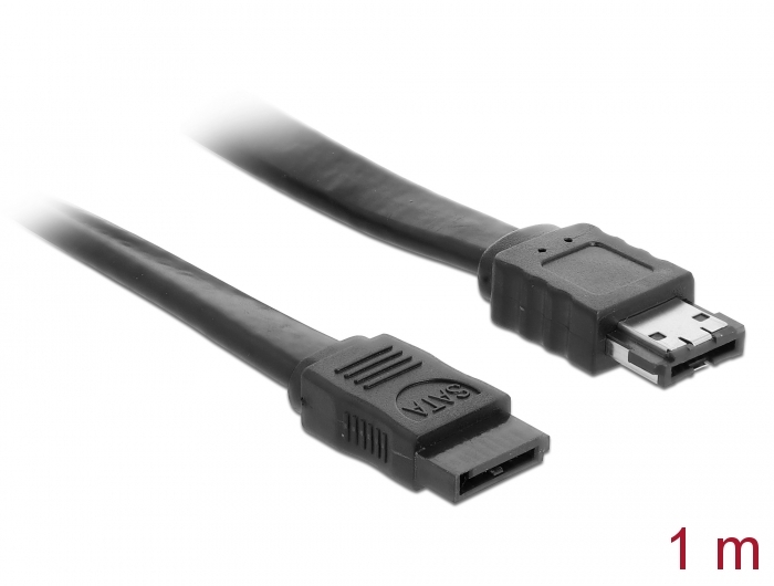 Kabel SATA 3 Gb/s Buchse > eSATA Buchse, schwarz, 1 m, Delock® [85810]