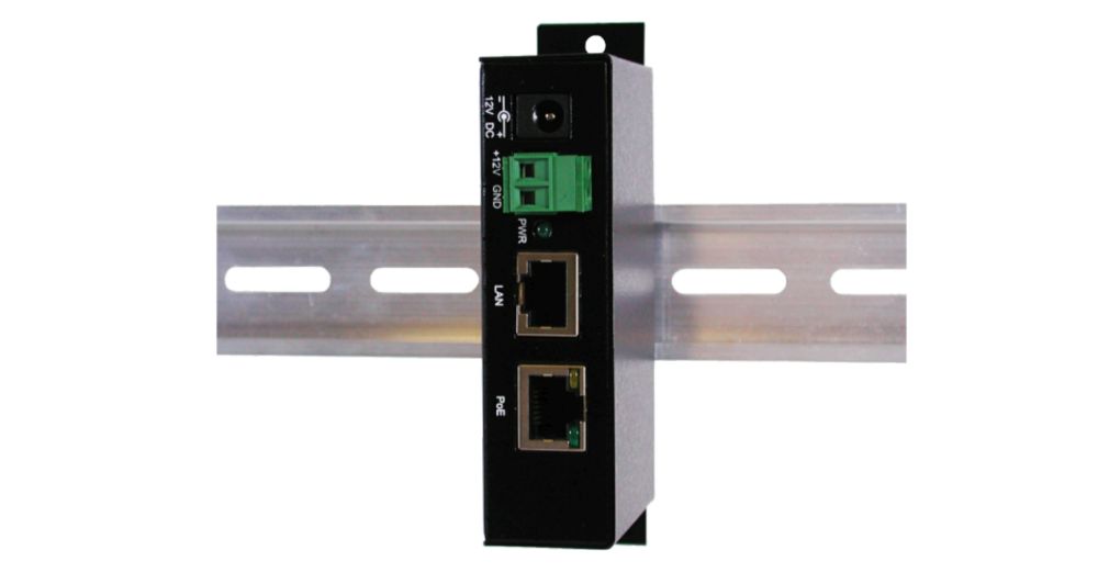 PoE (Power over Ethernet) Gigabit Injektor, bis 12V Terminal Block, inkl. 12V/3A Netzteil, Exsys® [EX-6006PoE]