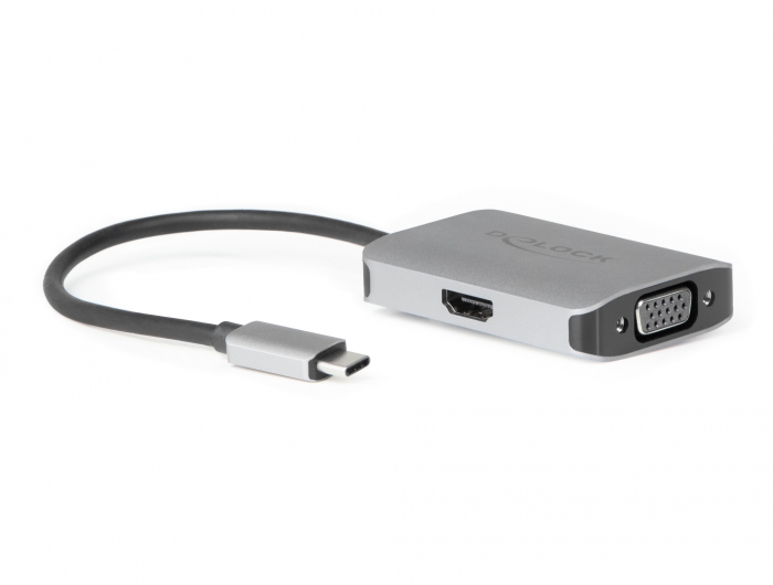 USB Type-C™ Splitter (DP Alt Mode) > 1 x HDMI + 1 x VGA out, Delock® [87776]