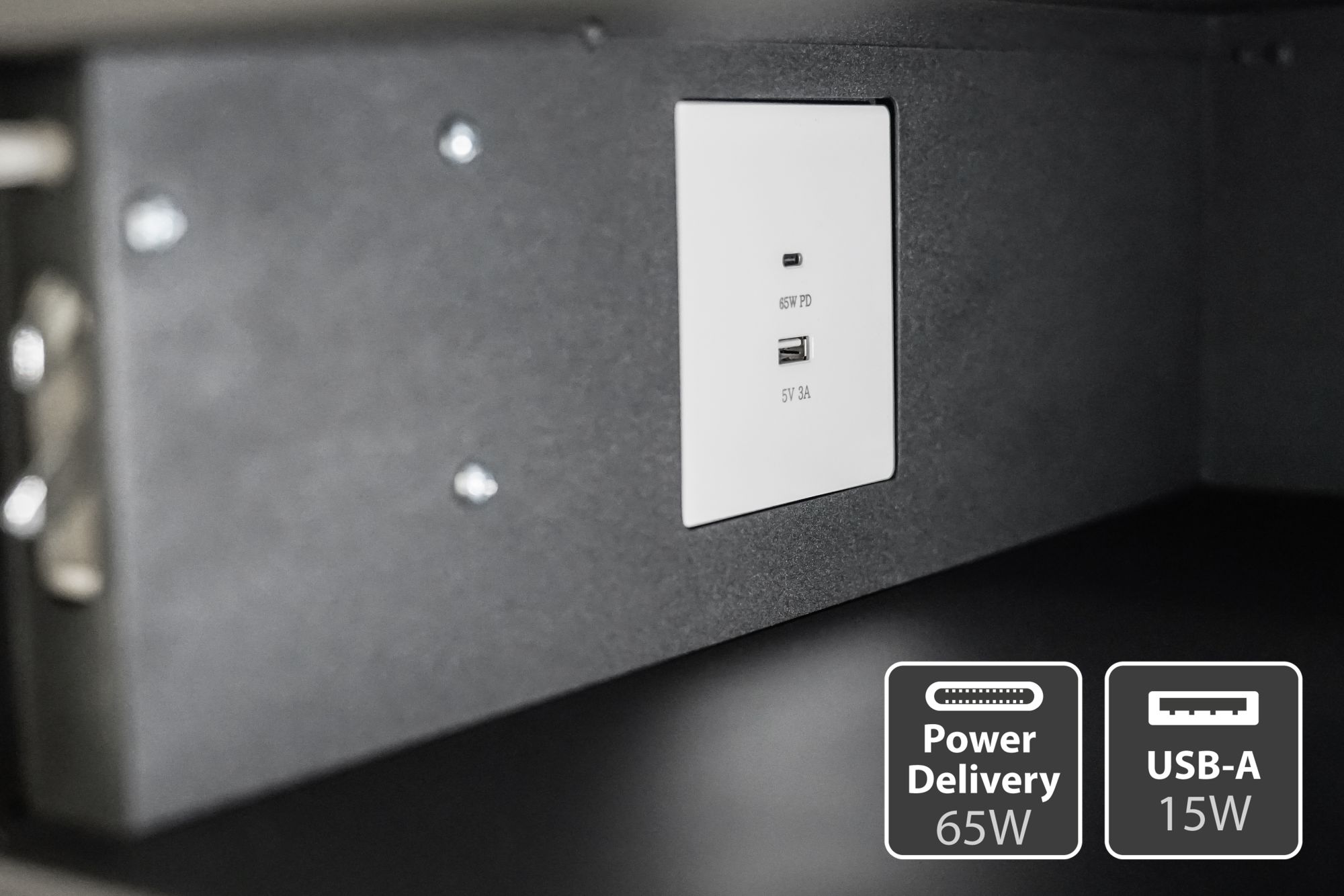 Ladespind / Ladeschrank mit 12x Schließfächern, 65W USB-C™ + 15W USB-A Ports