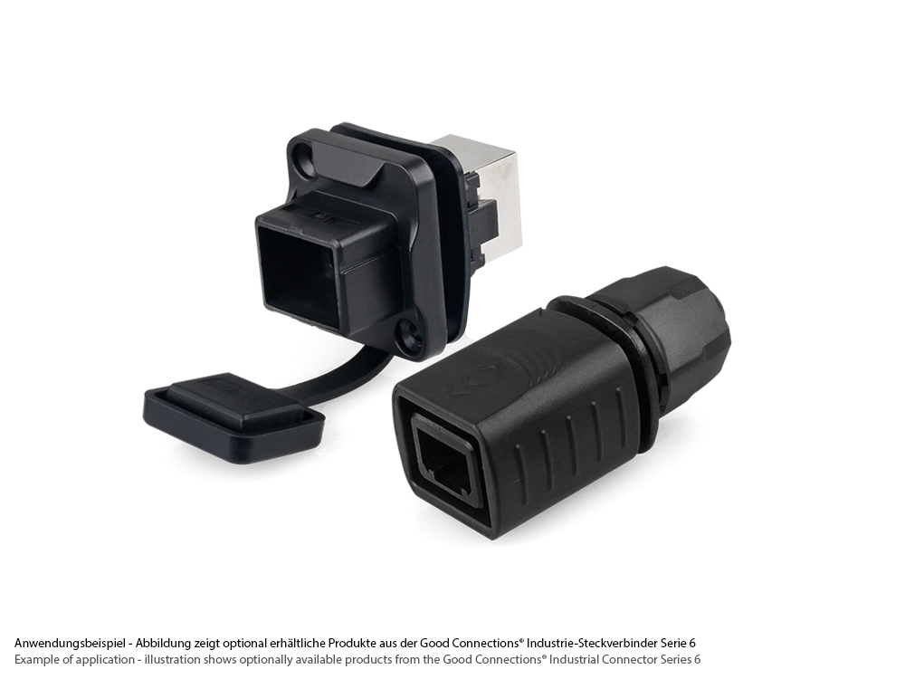 Industrie-Steckverbinder S6 - RJ45 Durchführungskupplung, RJ45 Buchse beidseitig, Good Connections®