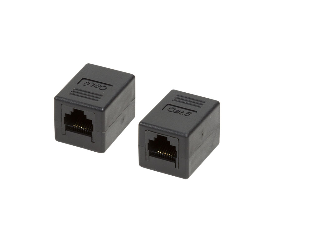 Patchkabel Verbinder 1:1 Cat.6 UTP, schwarz, LogiLink® [NP0034A]