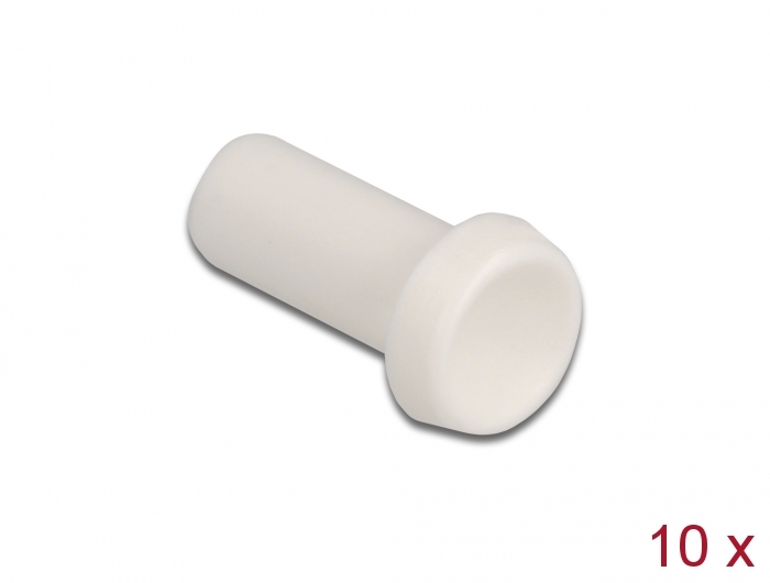 LWL Staubschutzkappe für Steckverbinder mit 2,50 mm Hülse 10 Stück weiß, Delock® [86845]