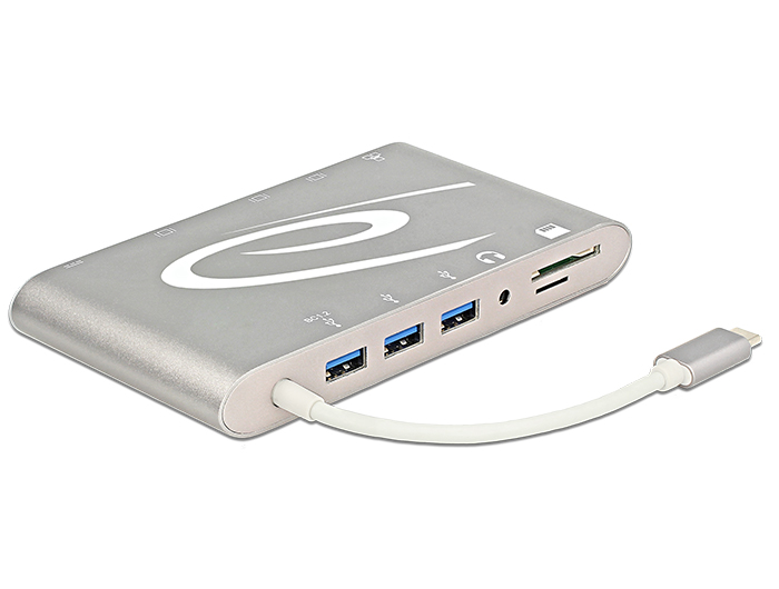 USB Type-C™ 3.1 Dockingstation, 4K @30 Hz, Delock® [87298]