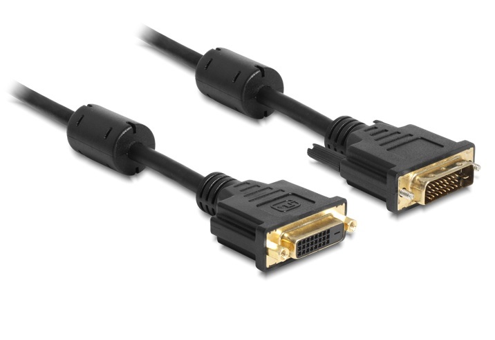 Anschlusskabel DVI 24+1 St/ Bu Verlängerung 3m Delock® [83187]