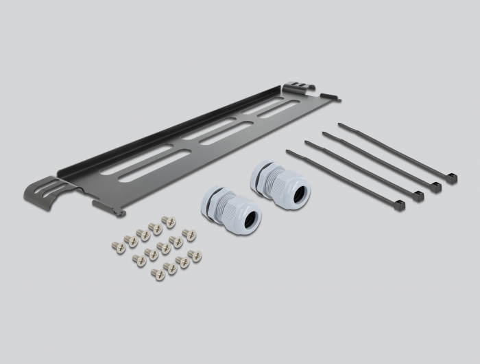 19" Glasfaser Spleißbox 48 Fasern, Delock® [43348]