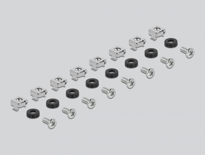 19" Ausziehbare Schublade 1 HE, schwarz, Delock® [42631]