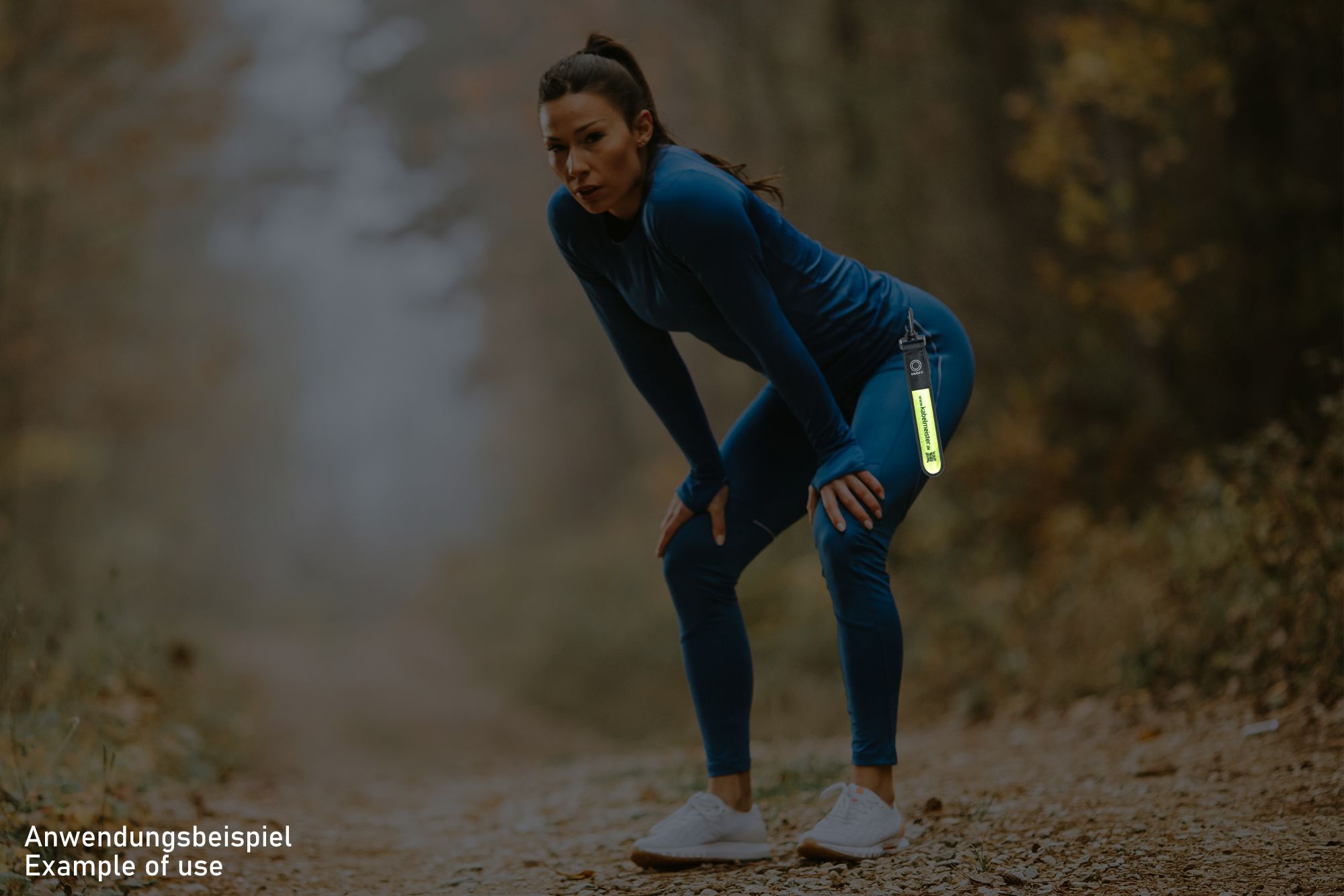 kabelmeister@ LED Leuchtband mit Befestigungshaken 4er-Set, blau und grün/gelb