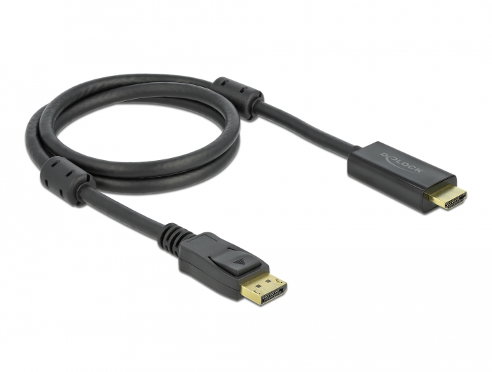 Aktives DisplayPort 1.2 zu HDMI Kabel 4K 60 Hz 1 m, Delock® [85955]