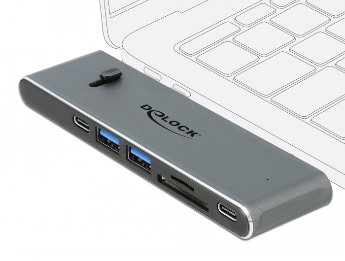 Dockingstation Dual USB Type-C™ mit HDMI / USB 3.2 / SD / PD 3.0, Delock® [87752]