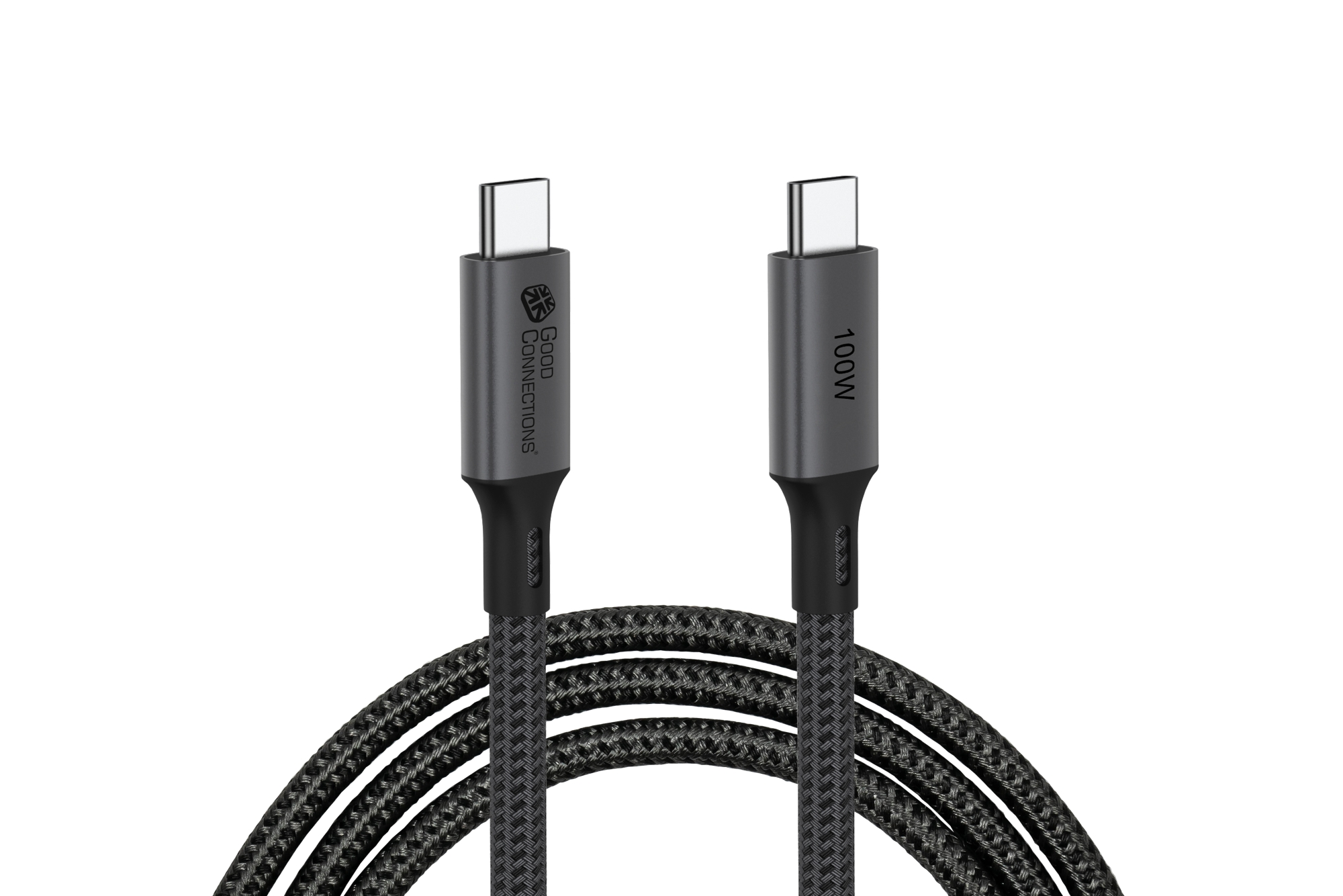 USB 4.0 Gen. 2x2 Kabel (20GBit/s, 100W, 8K@30Hz), USB-C™ Stecker an USB-C™ Stecker, anthrazit, 1,8m, Good Connections®