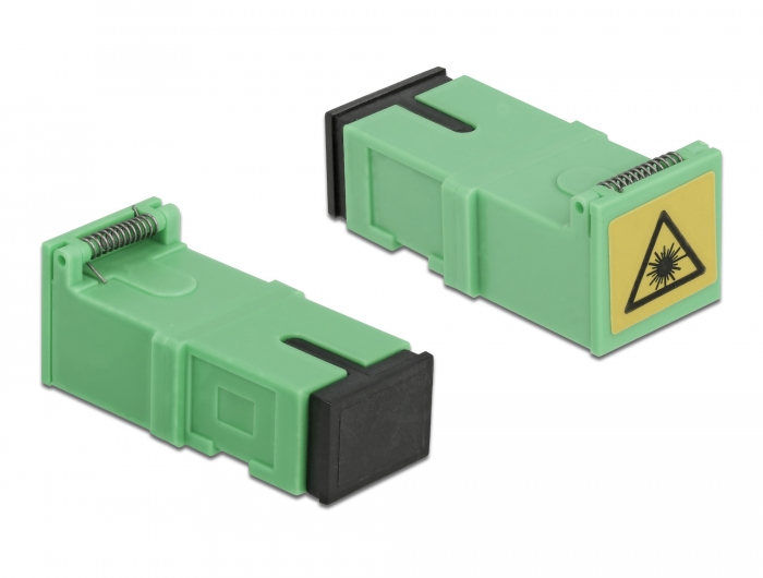 LWL Kupplung mit Laserschutzklappe SC Simplex Buchse zu SC Simplex Buchse 4 Stück, Delock® [85925]