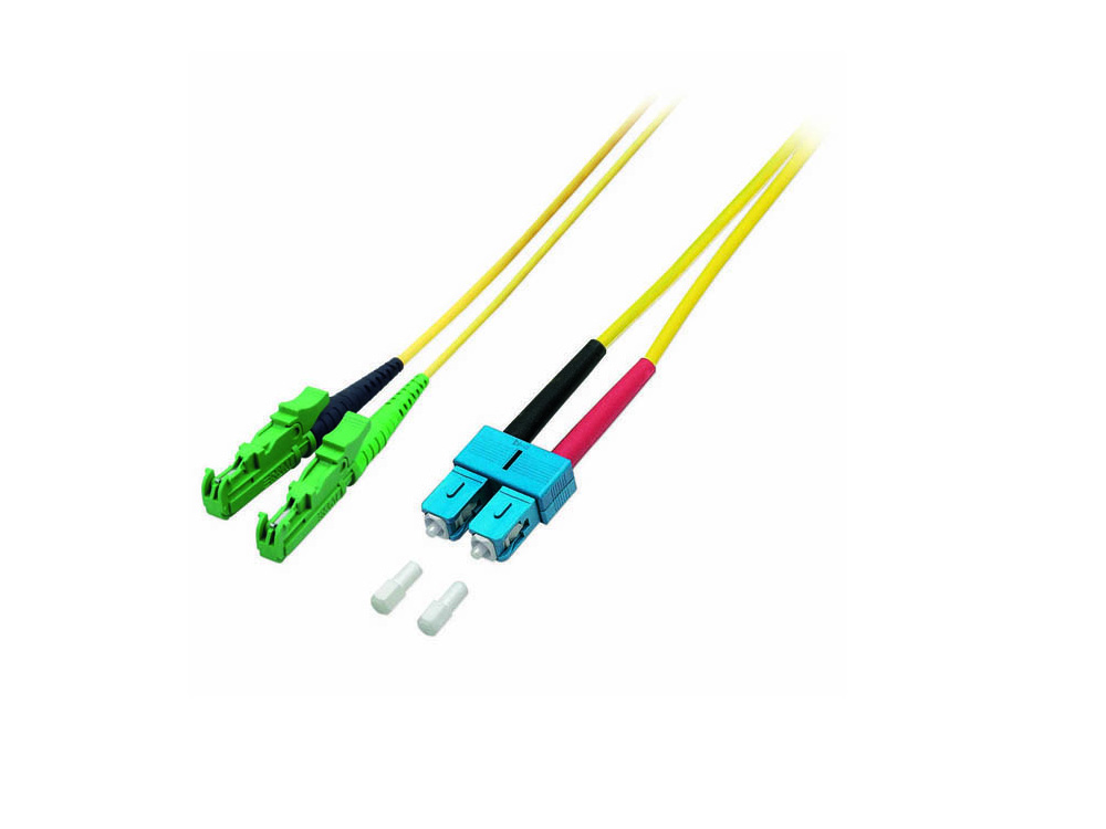 Patchkabel LWL Duplex OS2 (Singlemode, 9/125) E2000®-APC/SC, 10m, Good Connections®