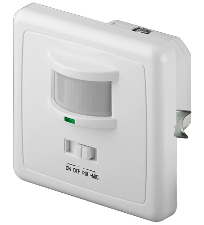 Bewegungsmelder Infrarot, Unterputz, Indoor, Überwachungswinkel 160°