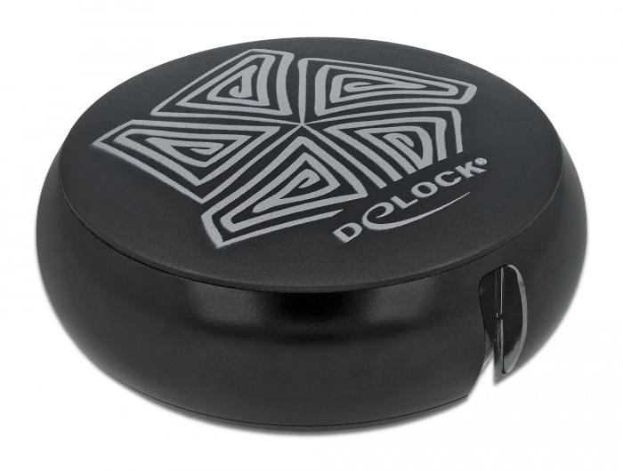 USB 2.0 Aufrollkabel Typ-A zu Micro-B schwarz, Delock® [85818]