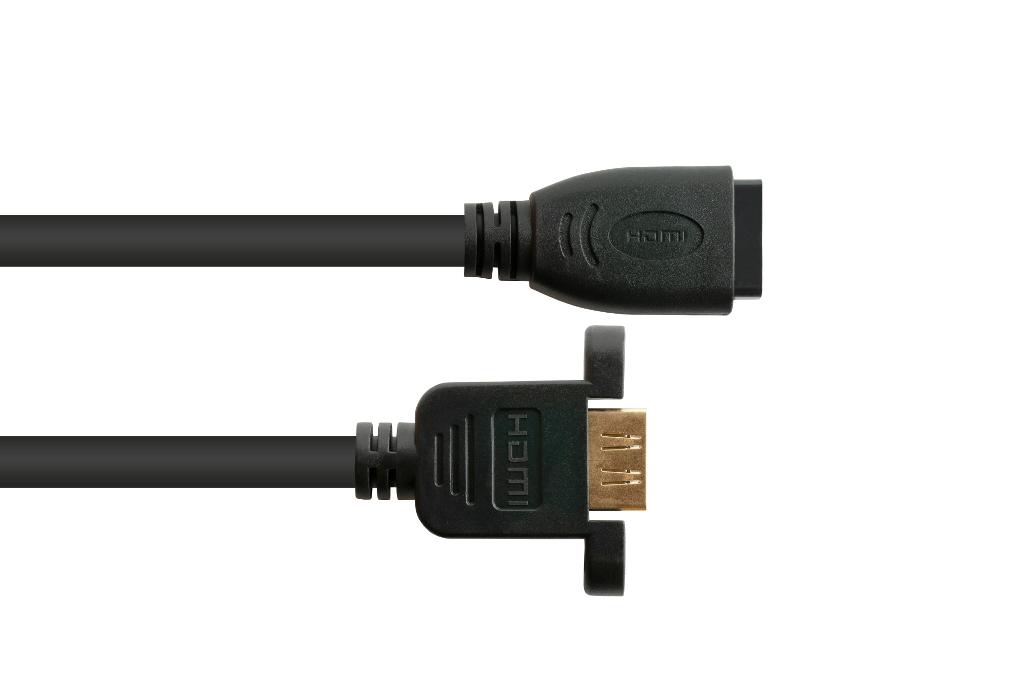 HDMI Einbaukabel HDMI A Buchse an HDMI A Einbaubuchse, 0,3m, Good Connections®