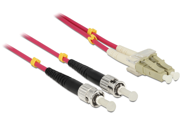 Kabel Lichtwellenleiter LC / ST Multimode OM4, 5m, Delock® [84867]