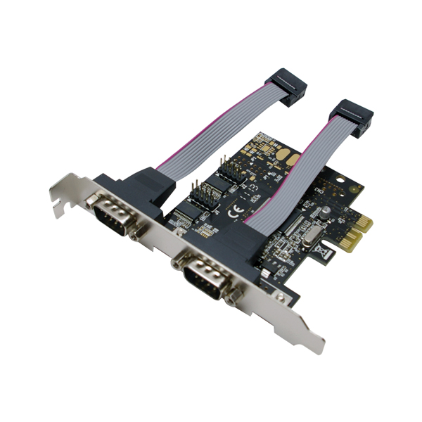 LogiLink® PCI Express Schnittstellenkarte Seriell 2x RS232 [PC0031]