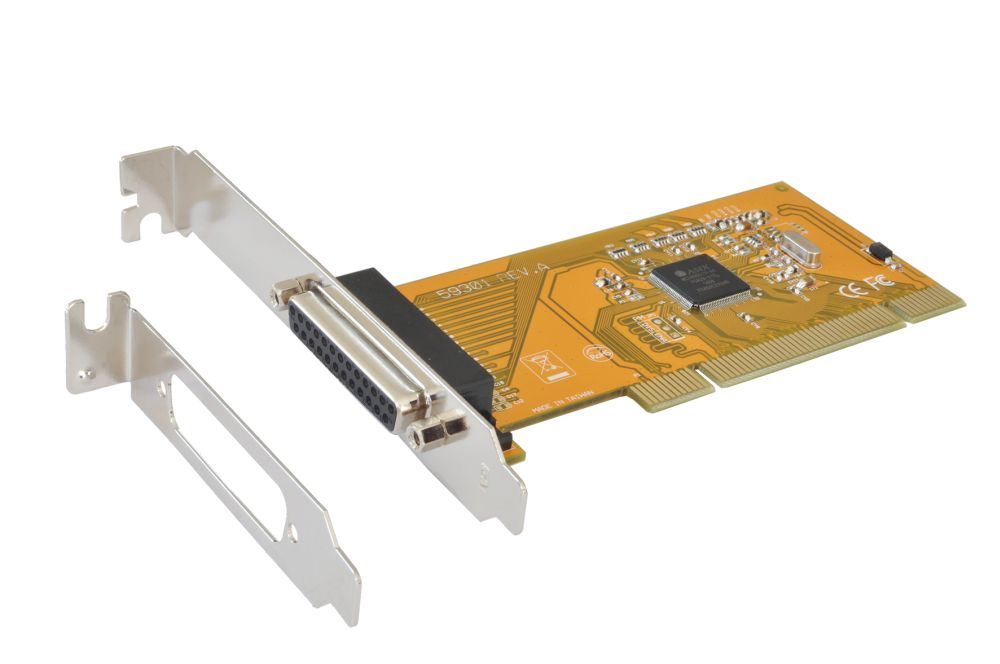 1P Parallel EPP/ECP PCI Karte, inkl. Low Profile Bügel (ASIX Chip-Set), Exsys® [EX-41001]
