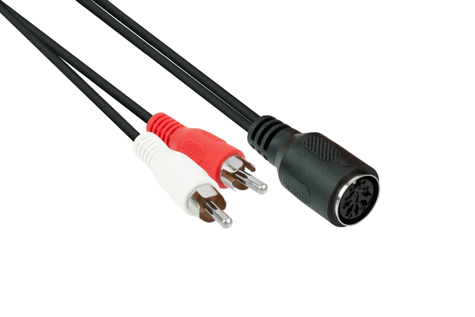 Audio Adapter 5-pol DIN Buchse an 2x Cinch Stecker, 0,2m, Good Connections®