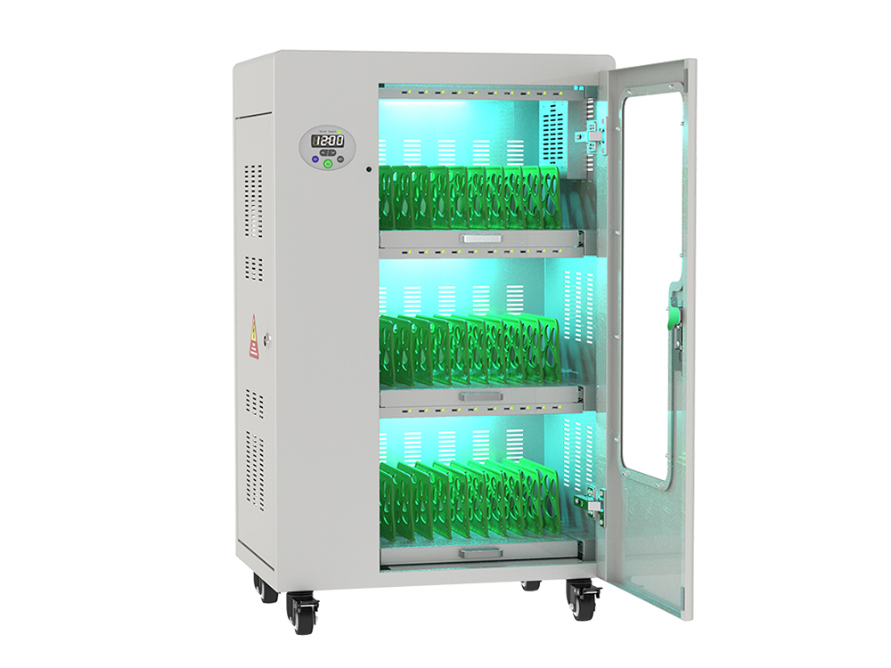 Good Connections® ANTARES PRO T30C Ladewagen bis 11", USB-C™, 30W Port, PD3.0, UVC-Desinfektion, grau