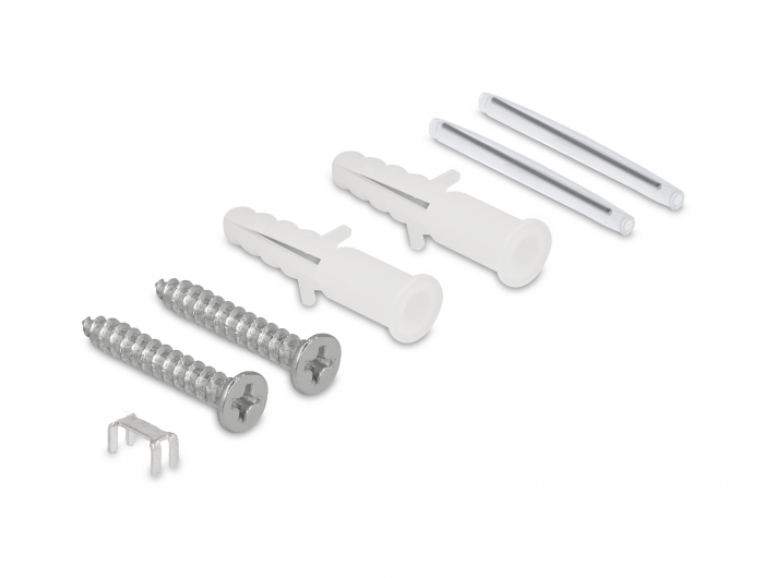 LWL Anschlussdose zur Wandmontage für 2 x SC Simplex oder LC Duplex weiß, Delock® [87139]