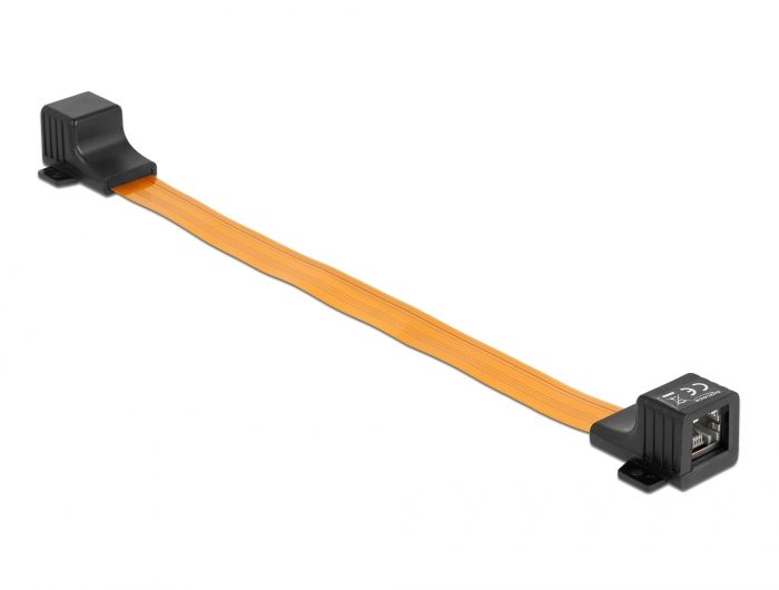RJ45 FPC (Flexible Printed Circuit) Fensterdurchführung 30 cm, Delock® [87031]